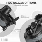 ROCKBROS Insulated Water Bottle with Straw, Stainless Steel Sports Water Cup Flask Leak Proof with Handle Keep Warm and Cold for Hiking, Cycling, Bike Travel, School Sports, Gym