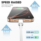 USB C to USB C Cable for Apple, 3-Pack 6FT, 60W USBC/Type-C Fast Charger Cord Compatible with iPhone 17/16 Pro Max, iPhone 17 Air, iPad Pro/Air