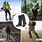 Gaiters for Hiking Waterproof, Leg Gaiters with Upgraded Zipper Design, Lightweight Shoe Gaiters for Men Women, Dirt-Proof Ripstop Hiking Gaiters, Breathable Boot Gators for Hunting