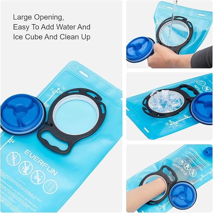 Everfun Hydration Backpack 18L with Water Bladder 2L/3L Hiking Water Backpack Women Men Hydration Pack Insulated Lightweight Day Hydropack with Storage for Hiking, Biking, Running, Festival