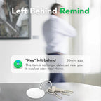 Air Tracker Tags-4 Pack: Smart Bluetooth Tracker, Item Finder Works with Apple Find My (iOS Only) App, Trakcer Tag Locator for Keys, Luggage, Satchel, weTag mini. (Not for Android Devices)