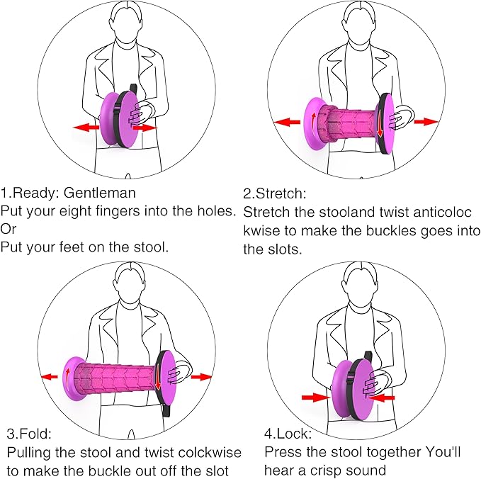 2025 Upgraded XXL Collapsible Stool with Cushion 20.4", 550lbs Max Weight, Wider & Taller Pop Up Seat, Heavy Duty Portable Retractable Folding Chair or Travel Foot Rest, Gift for Camping & Outdoors