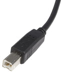 StarTech.com 10 ft USB 2.0 Certified A to B Cable - M/M - 10ft type a to b USB Cable - 10ft a to b USB 2.0 Cable (USB2HAB10),Black