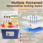 11Qt 19Qt Insulated Portable Cooler Leak-Proof Ice Chest Lunch Box Hard Coolers with Extra Ice Pack for BBQ, Camping, Pincnic