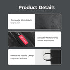 pack all Plus-Sized Shoe Bag for Travel, Water-Resistant Shoe Pouch for Gym, Odor-Resistant Soccer Cleats Bag for Sport (Black, 1-Pack)