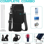 40 OZ Insulated Water Bottles Fits in Cup-Holder - Stainless-steel Travel Tumbler 40 oz with Handle, Reusable Coffee Tumblers with Lids and Straw, Pop-up Spout Lid, Metal Flask Keep Cold 48h/Hot 24h