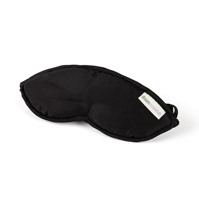 Dream Essentials® Natura Organic Cotton Sleep Mask (Midnight Black) Made in The USA