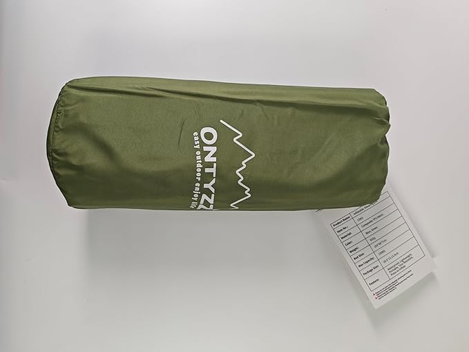 ONTYZZ Sleeping Pad Ultralight Inflatable Sleeping Pad with Built-in Foot Pump Upgraded Durable Compact Camping Air Pad for Hiking Traveling, Green