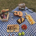 Extra Large Picnic Blanket Beach Blankets, Outdoor Foldable Waterproof Sand Mat for Beach Camping Hiking Travel Family Concerts Grass Park Music Festival Lawn Mats (Dark Blue, 80x60inch)