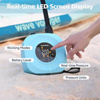 Hydrohero Electric Paddle Board Pump, Rechargeable 20PSI High Pressure SUP Pump, Intelligent Dual Stage Inflation & Deflation, Auto-Off for Stand Up Paddle Boards, Surfing Kite, Tent, Boat