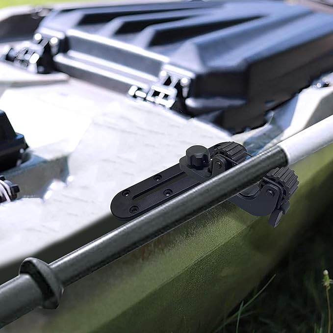 Kayak Paddle Holder, Kayak Fishing Net Holder, Kayak Accessories、Kayak Fishing Poles Holder, Kayak Track Mount Accessories for Fishing Kayak, CanoePaddle Board(2PCS)