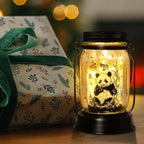 Panda Gifts for Women/Men/Kids Panda Solar Lanterns Mom Grandma Birthday Present Lantern Memorial Lights Solar Garden Decoration Outside for Yard, Patio,Backyard,Porch Torches