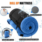 Sleeping Pad,3-inch Thick Memory Foam Camping Mattress,Portable Roll-Up Mat for Car/Tent/Floor/Cot/Travel,Comfortable Pad for Guests Sleepover