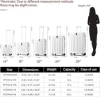 Hanke Luggage Sets 3 piece Carry On Luggage with Wheels PC Hard Shell Suitcases Lightweight Checked Tsa Luggage Extra Large Travel Suitcase Woman Men 20/24/29 Inch(Ivory White)