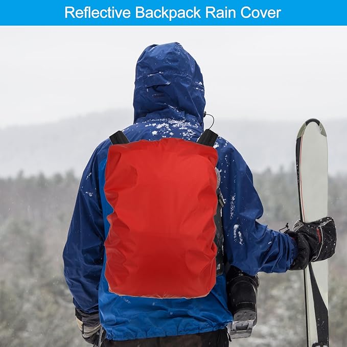 PATIKIL Waterproof Backpack Rain Cover Oxford Cloth Backpack Cover Anti-Slip Cross Buckle Straps for Hiking Camping