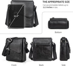 Augus Men's Leather Messenger Bag Shoulder Crossbody Backpack Bags Purse for Women Vintage Anti-Theft Waterproof Casual