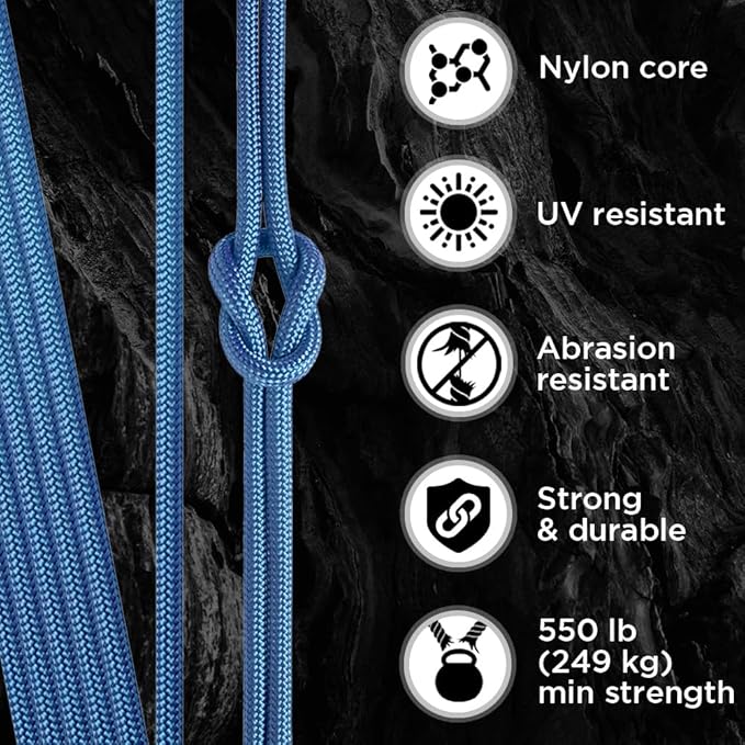 TECEUM 5/32" Paracord Rope 1000 – 1000ft / 200ft / 100ft / 50ft – Tactical Parachute Cord 4mm – 45+ Colors – Nylon String for Survival & Camping Gear – Stripe Cord for Survival – Utility Rope