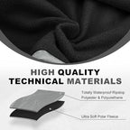 Fleece Waterproof Outdoor Blanket - Windproof Stadium Blanket for Camping, Picnics, and Sports Stay Dry and Comfortable 80"x 58"(Gray)