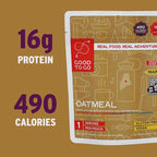 GOOD TO-GO Oatmeal (Single Serving) | Camping & Backpacking Food | Just Add Water Backpacking Meals | Good To-Go Dehydrated Meals Taste Better Than Freeze Dried Food