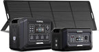 OUPES 3072Wh Mega 1 Power Station Kit with B2 Extra Battery & 240W Panel Included, 2000W (4500W Peak) LiFePO4 Battery with UPS & APP Control, for 24/7 Off-Grid Power, Power Outage, Blackout, RVs