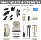 City Park 12'×35" Extra Wide Paddle Board with Seat, One-Stop Premium SUP Board Gears, Tailored 5 Fins, Stable Inflatable Stand Up Paddle Boards for Youth/Adults of All Levels