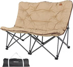 KingCamp Butterfly Chair Oversized XL Camping Chairs for Adults Padded Folding Comfy Camp Chairs 300lbs Heavy Duty with High Back for Bedroom Living Room Dorm Rooms Outdoor Patio Lawn