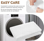 Small Shredded Memory Foam Pillow, Camping Pillow Travel Pillow - Compressible Medium Firm, Breathable Cover, Ideal Backpacking Hiking, Airplane and Car (Off-White, M)