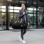 Lucky Travel Duffel Bags 85L, Gym Bag, Travel Bag & Large Duffle Bag for Men, Foldable Overnight Weekender Bags for Women & Men with Adjustable Shoulder Strap, Black