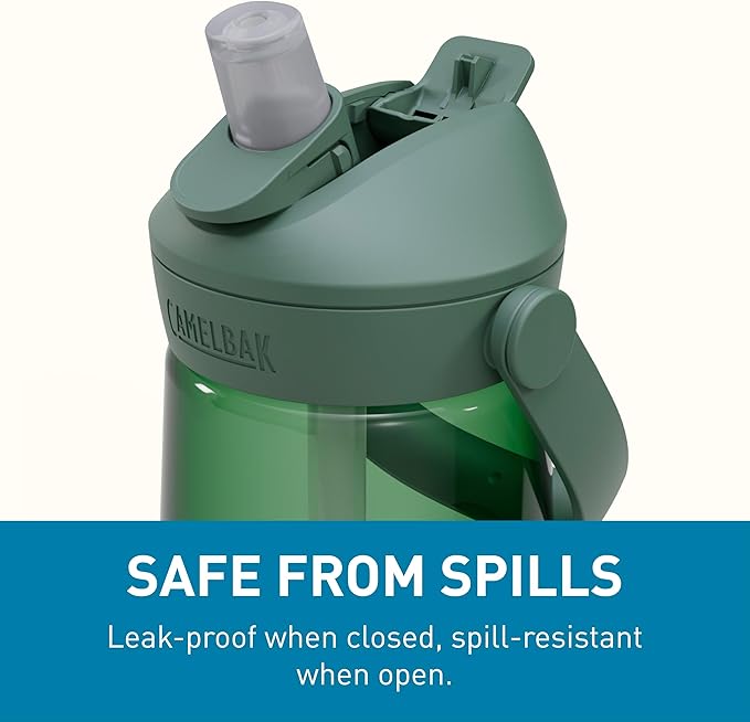 CamelBak Thrive Flip Straw Tritan Renew Water Bottle Forest Green, 25oz