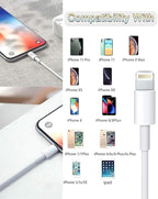 4 Pack [Apple MFi Certified] Apple Charging Cables 10ft, iPhone Chargers Lightning Cable 10 Foot, Fast iPhone Charging Cord for iPhone 14/14Pro/13/13Pro/12/11/11Pro/11Max/ X/XS/XR, ipad(Black)