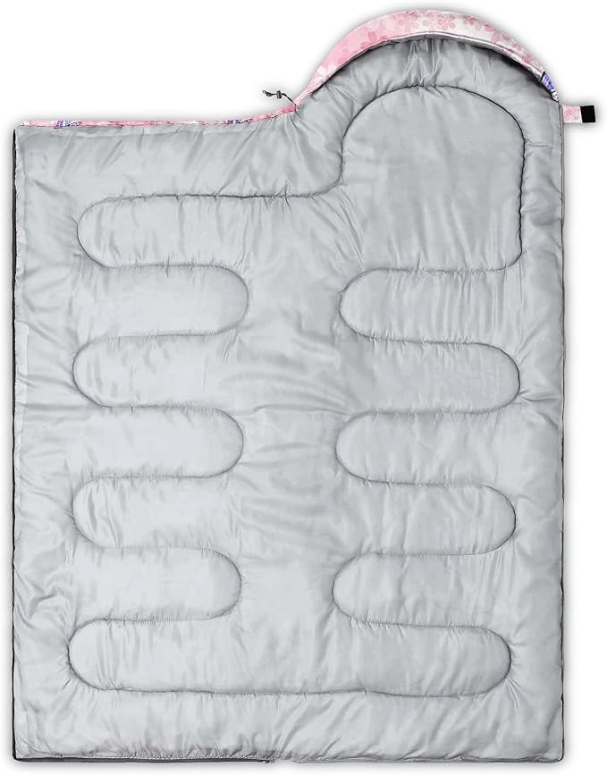 Kids Sleeping Bag for Boys Girls,Rocket Moon Print-Lightweight Warm Portable Outdoor Indoor-Waterproof Cold Weather Resistant Sleeping Bag for Camping Hiking