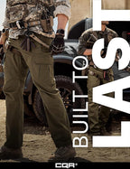 CQR Men's Tactical Pants, Water Resistant Ripstop Cargo Pants, Lightweight EDC Work Hiking Pants, Outdoor Apparel