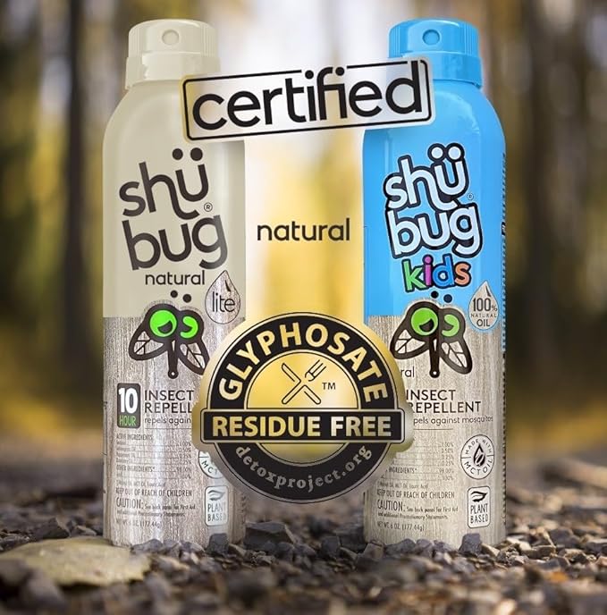 [2 Count] - Mosquito Repellent Spray - Plant Based Active Insect Protection, DEET-Free, Long-Lasting 10-12 Hour Protection - 6oz