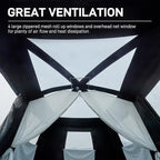 EVER ADVANCED 10 Person Camping Blackout Tent, Multi Room Tent for Family, Large Tents with Rainfly and Carry Bag, 2 Doors, Water-Resistant, 14ft x 10ft x 84in