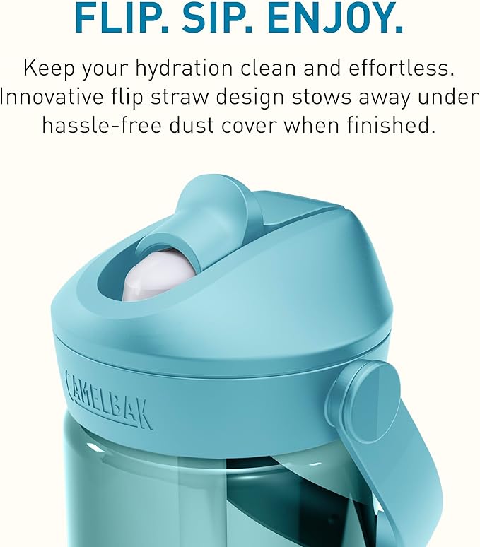 CamelBak Thrive Flip Straw Tritan Renew Water Bottle Cove, 20oz