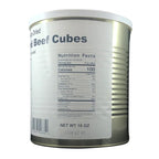 Military Surplus Freeze-Dried Top Round Beef Cubes – 16 oz, Uncooked – #10 Can – Long-Term Emergency Survival Food, Hunting, Camping, Backpacking & Prepper Supply – 25+ Year Shelf Life – Made in USA – Easy to Prepare