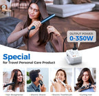Upgraded 350W Voltage Converter US to Europe for Hair Straightener Shaver Toothbrush CPAP Camera Cell Phone - 220V to 110V Converter for European Travel, Power Converter Adapter Combo with PD Chargers