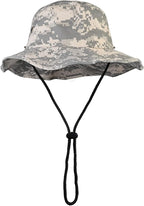 Wide Brim Hiking Fishing Safari Boonie Bucket Hats 100% Cotton UV Sun Protection for Men Women Outdoor Activities