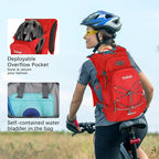 Hydration Backpack,Lightweight Hiking Backpack with 2L Water Bladder,Water Backpack for Biking, Running, Festival