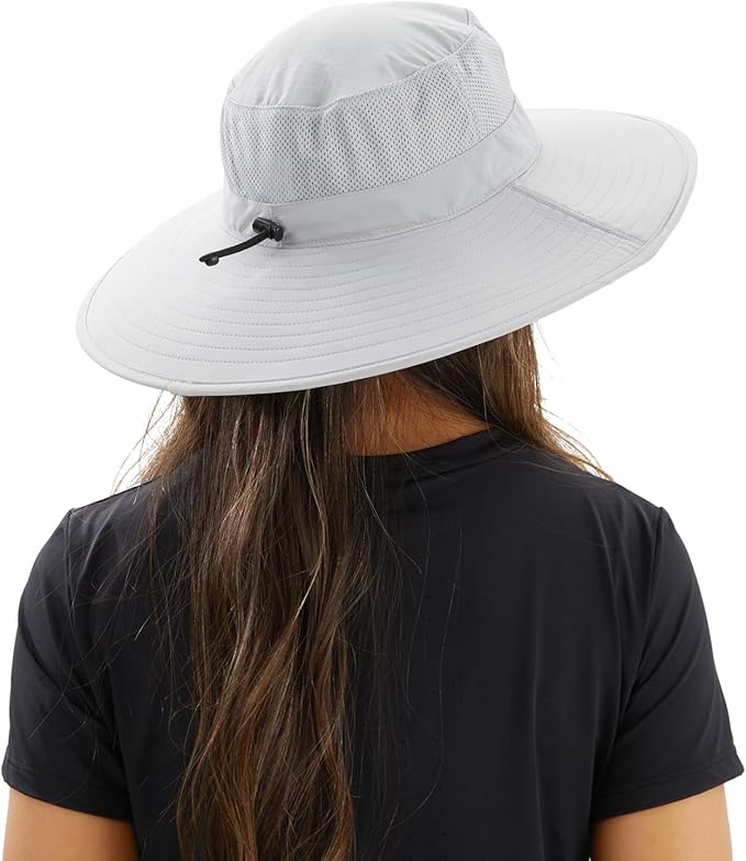 Home Prefer UPF50+ Mens Sun Hat Wide Brim Fishing Hat Foldable Large Brim UV Protection Sun Hat for Men Women Beach Gardening