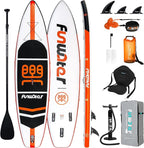FunWater Inflatable Stand Up Paddle Board with Premium SUP Paddleboard Accessories, Anti-Slip EVA Deck, 11'/10'6'' Paddle Boards for Adults & Youth of All Skill Levels