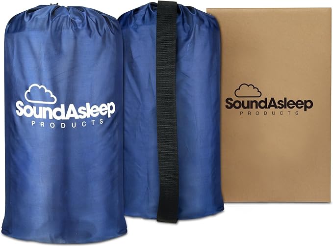 SoundAsleep Products Camping Series Air Mattress Includes Eco-Friendly PVC - Included Rechargeable Air Pump - Twin Size