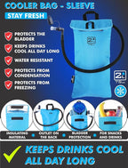 Hydration Pack with 2L or 3L Water Bladder & Cooler Bag > Keeps Drink Cool & Protects Bladders > Camelback Reservoir for Hydration Backpack, Tasteless & BPA Free, Quick Release Tube & Shutoff Valve