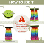 2025 Collapsible Stool Chair, Upgraded Folding Stool for Adults Lightweight, Sturdy, Adjustable, Portable, Foldable Seat Sturdy Stools for Outdoor Camping Fishing Hiking Gardening BBQ