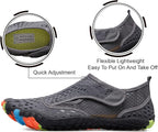 L-RUN Barefoot Water Shoes Women Mens Aqua Sock Athletic Hiking Water Sports Shoes for Swim Beach Pool Sand Diving Walking