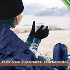 Tranqun Sleeping Bags for Adult with Winter Beanies Gloves, Cotton Liner Camping Sleeping Bag Waterproof Warm Lightweight for Backpacking Camping Indoor Outdoor Homeless People