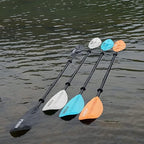 Kayak Paddle 4 Pieces Aluminum Shaft and PP Blade Floating 86.6in/220cm, 90.5inch/230cm Lightweight Oars