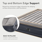 Intex King Air Mattress, Dura-Beam Plus 16.5" Inflatable Bed with Built-in Pump