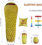 Ultralight Down Sleeping Bag for Adults, 1.92lbs 32-55F 650 Fill Down, Lightweight Compact Mummy Backpacking Sleeping Bag for Outdoor Camping and Hiking, Compressible -MFH500