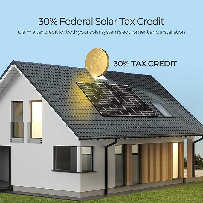 Renogy 320 Watts Solar Panels 10PCS 12V/24V N-Type 18BB Solar Panel Monocrystalline Total 3200W On/Off Grid Application Over 1000 Watt Solar Panel 25% High Efficiency for Homes Roof RV Boat Black